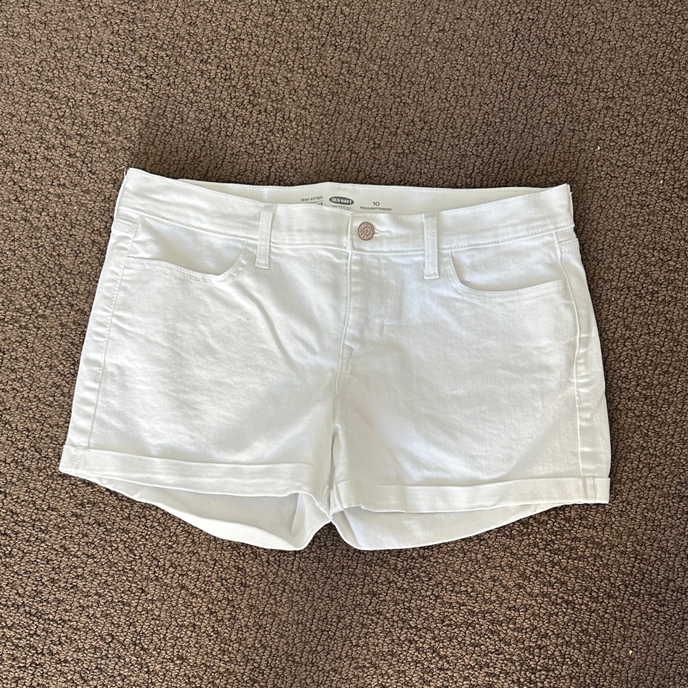 Old Navy Women's Bright White Jean Shorts